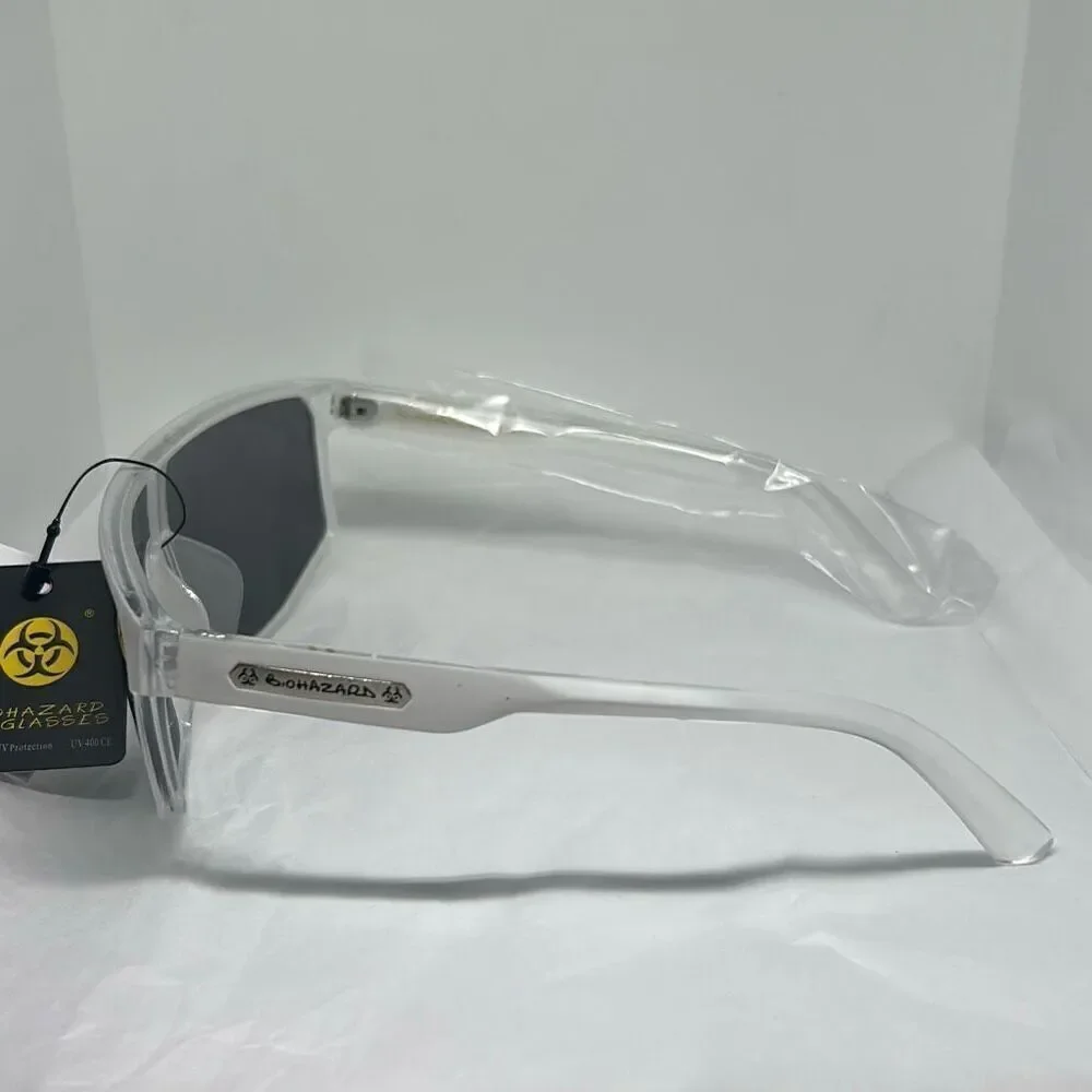 Biohazard Mirrored Shield Sunglasses – Model BZ66302